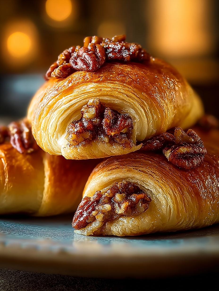 Pecan Pie Crescent Rolls: 8 Deliciously Gooey Treats - Pecan Pie Crescent Rolls - additional detail