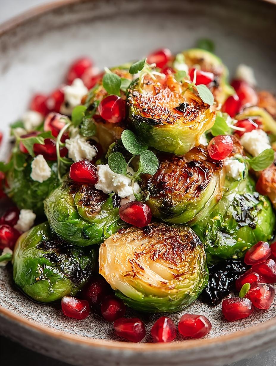 Pomegranate Brussels Sprouts