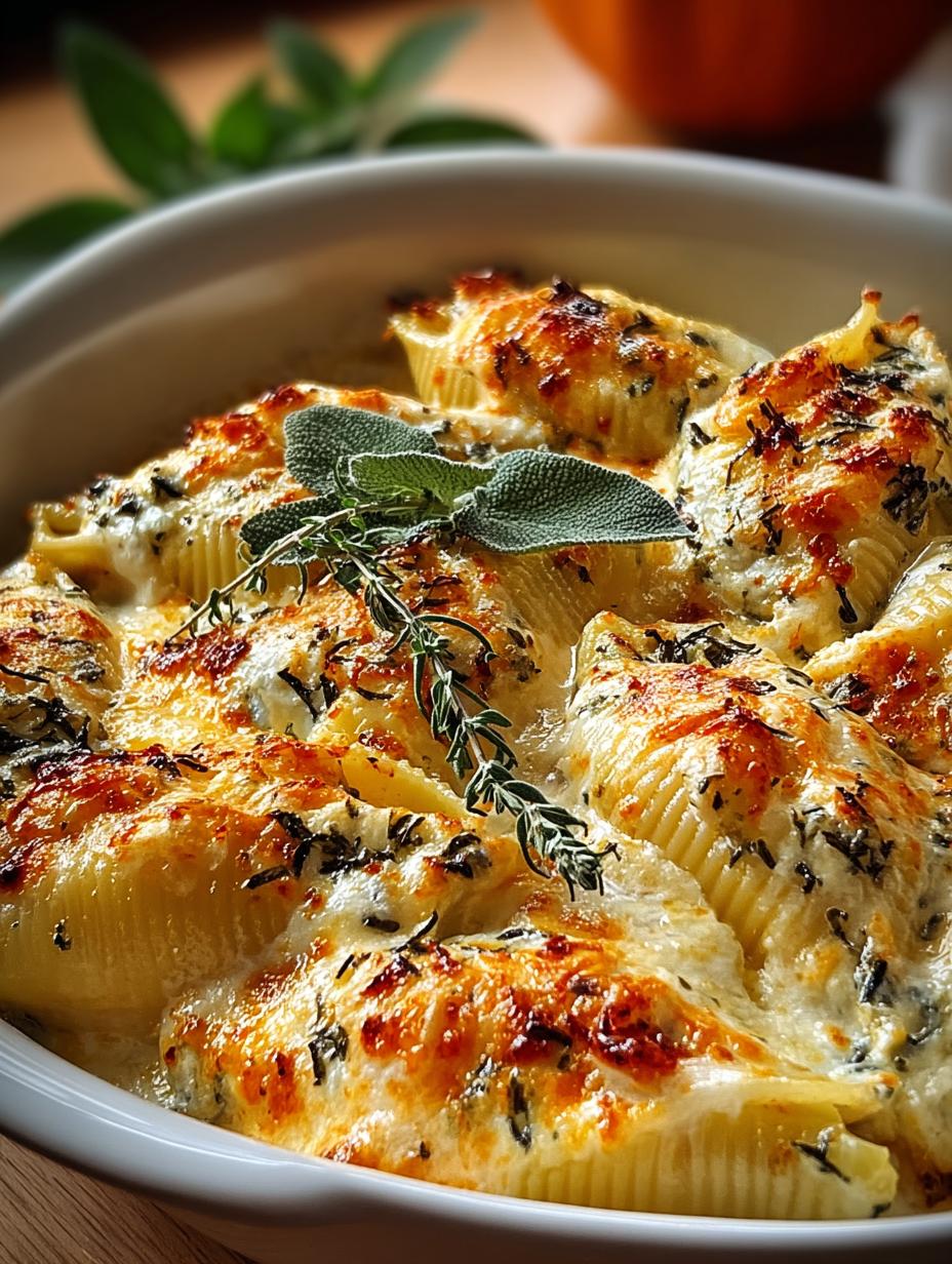 Delicious Pumpkin Gouda Stuffed Shells for Fall - Pumpkin Gouda Stuffed Shells - main visual representation