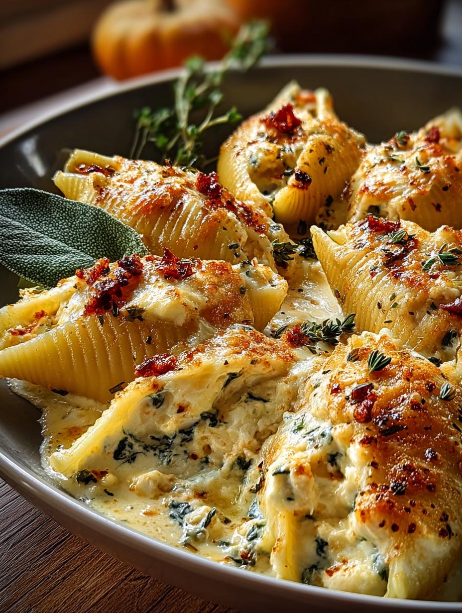 Pumpkin Gouda Stuffed Shells