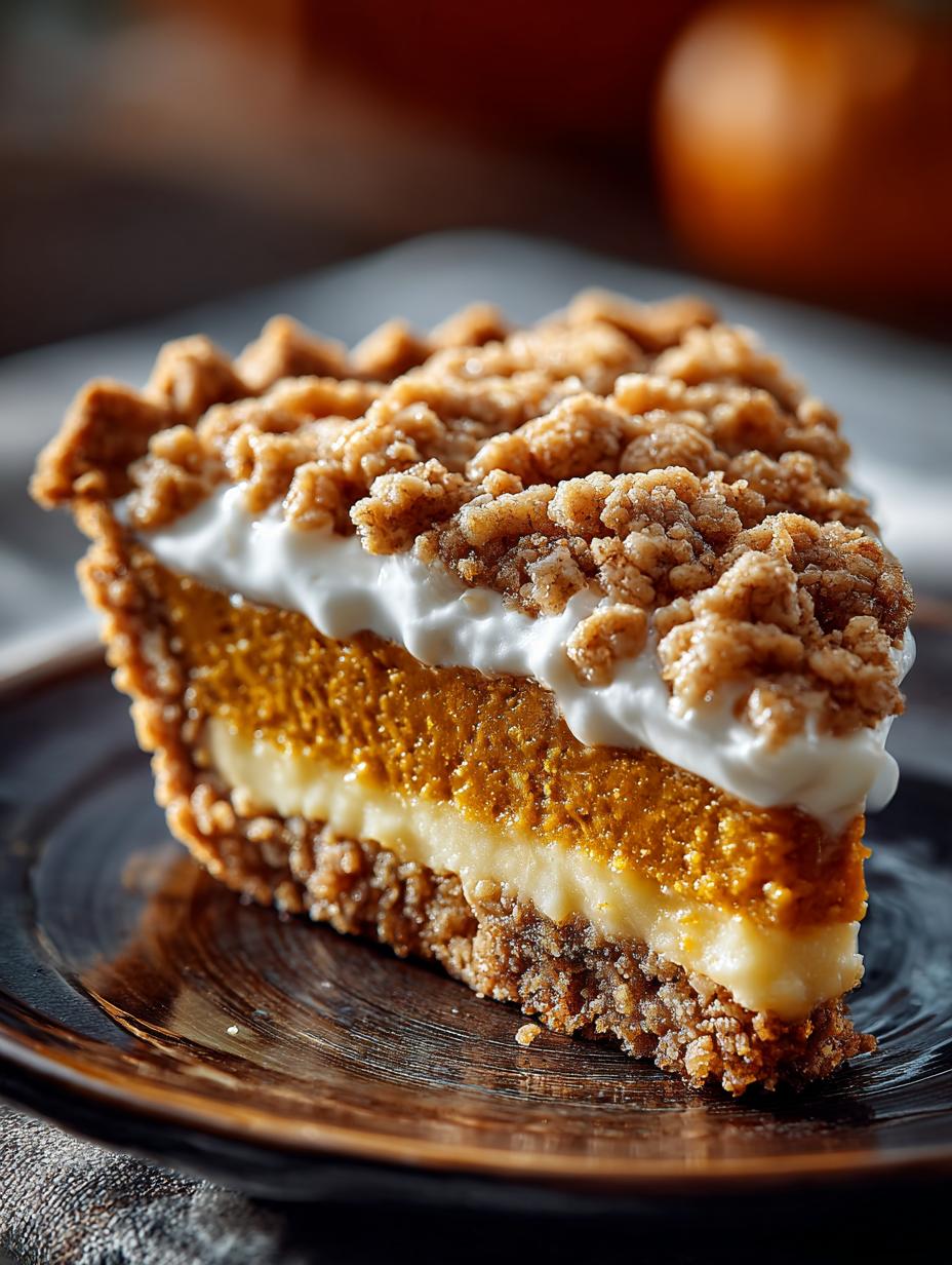 Pumpkin Streusel Pie Fall