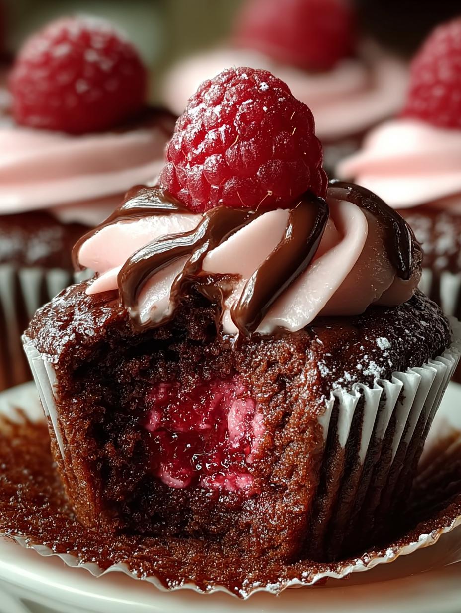 Raspberry Chocolate Lava Cupcakes: 12 Irresistible Treats - Raspberry Chocolate Lava Cupcakes - main visual representation