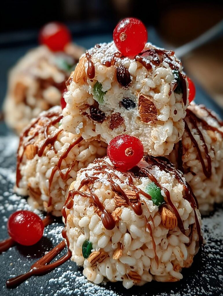 Rice Krispie Christmas Puds