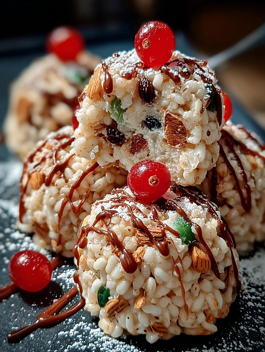 Rice Krispie Christmas Puds