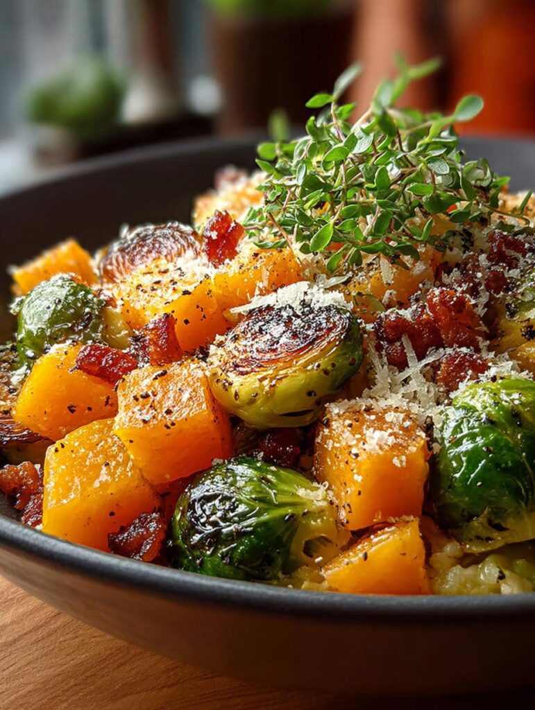 Roasted Brussels Sprouts Butternut