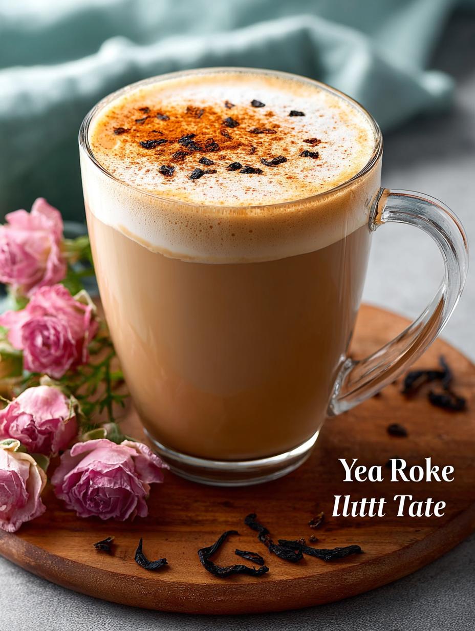 Rose Black Tea Latte