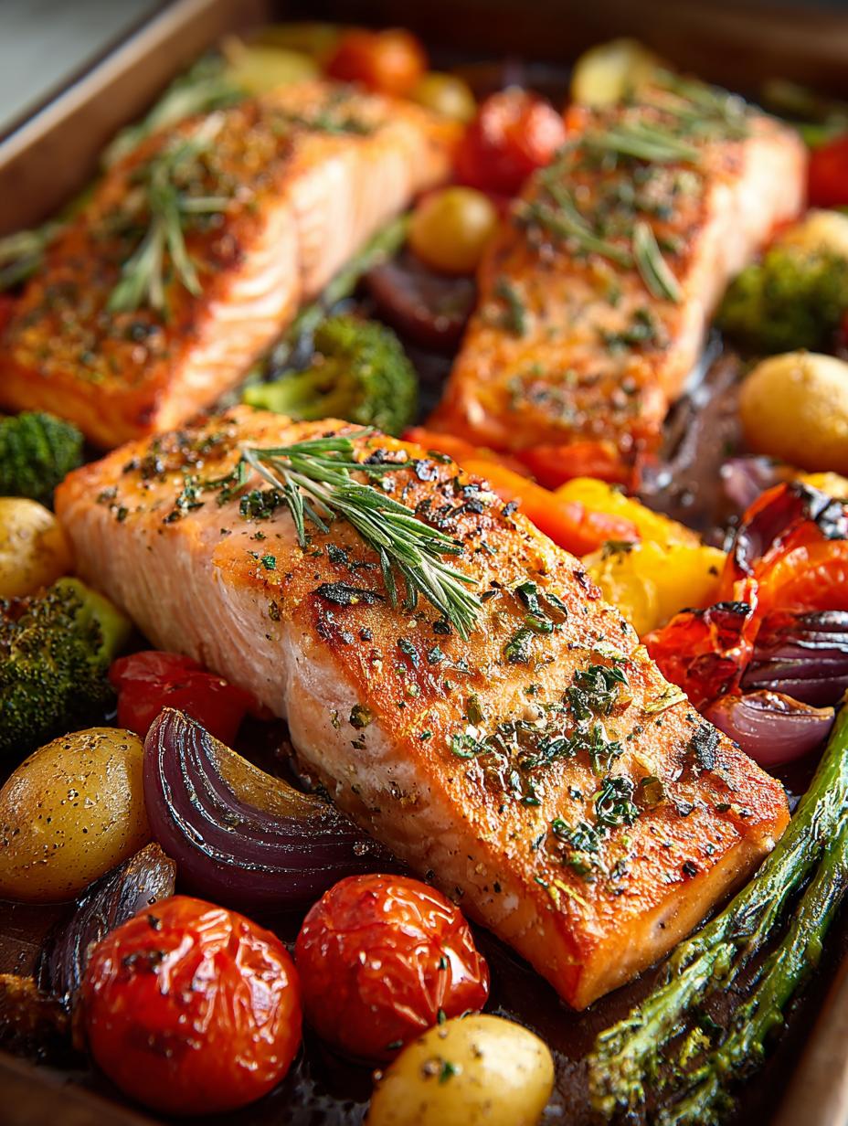 Sheet Pan Salmon with Veggies: 5-Minute Prep Dinner - Sheet Pan Salmon with - main visual representation