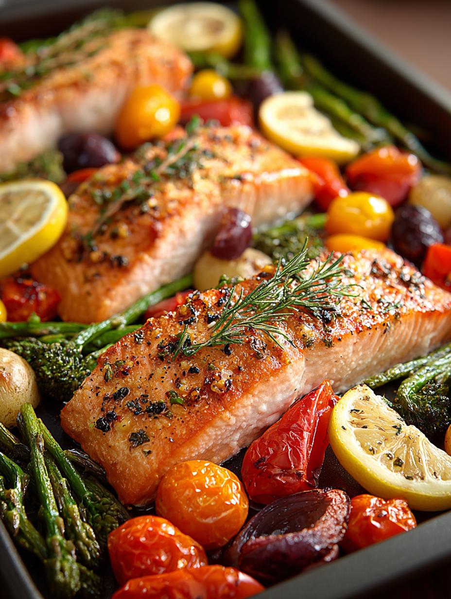 Sheet Pan Salmon with Veggies: 5-Minute Prep Dinner - Sheet Pan Salmon with - additional detail