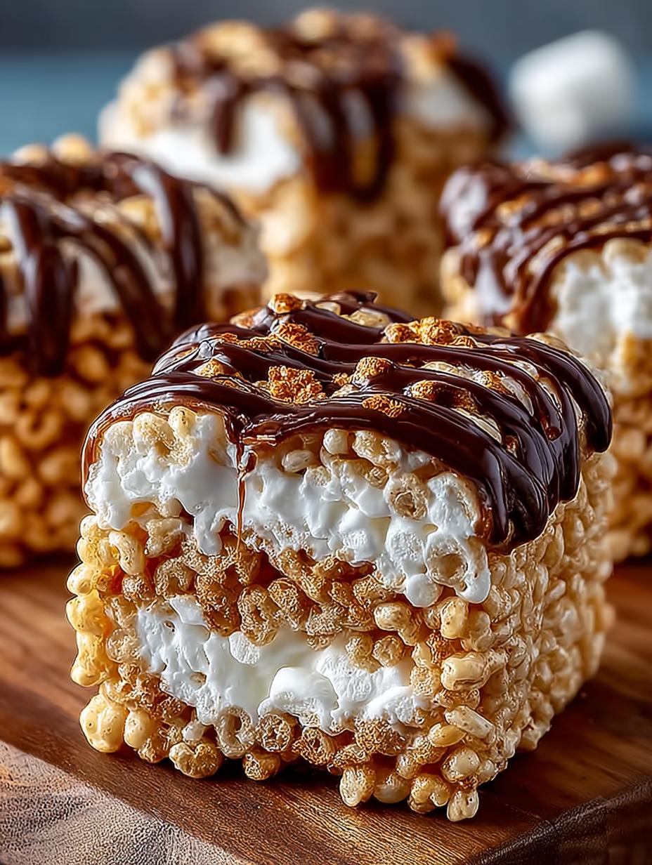 Smore Rolled Rice Krispie Treats: 12 Amazing Variations - Smore Rolled Rice Krispie - additional detail