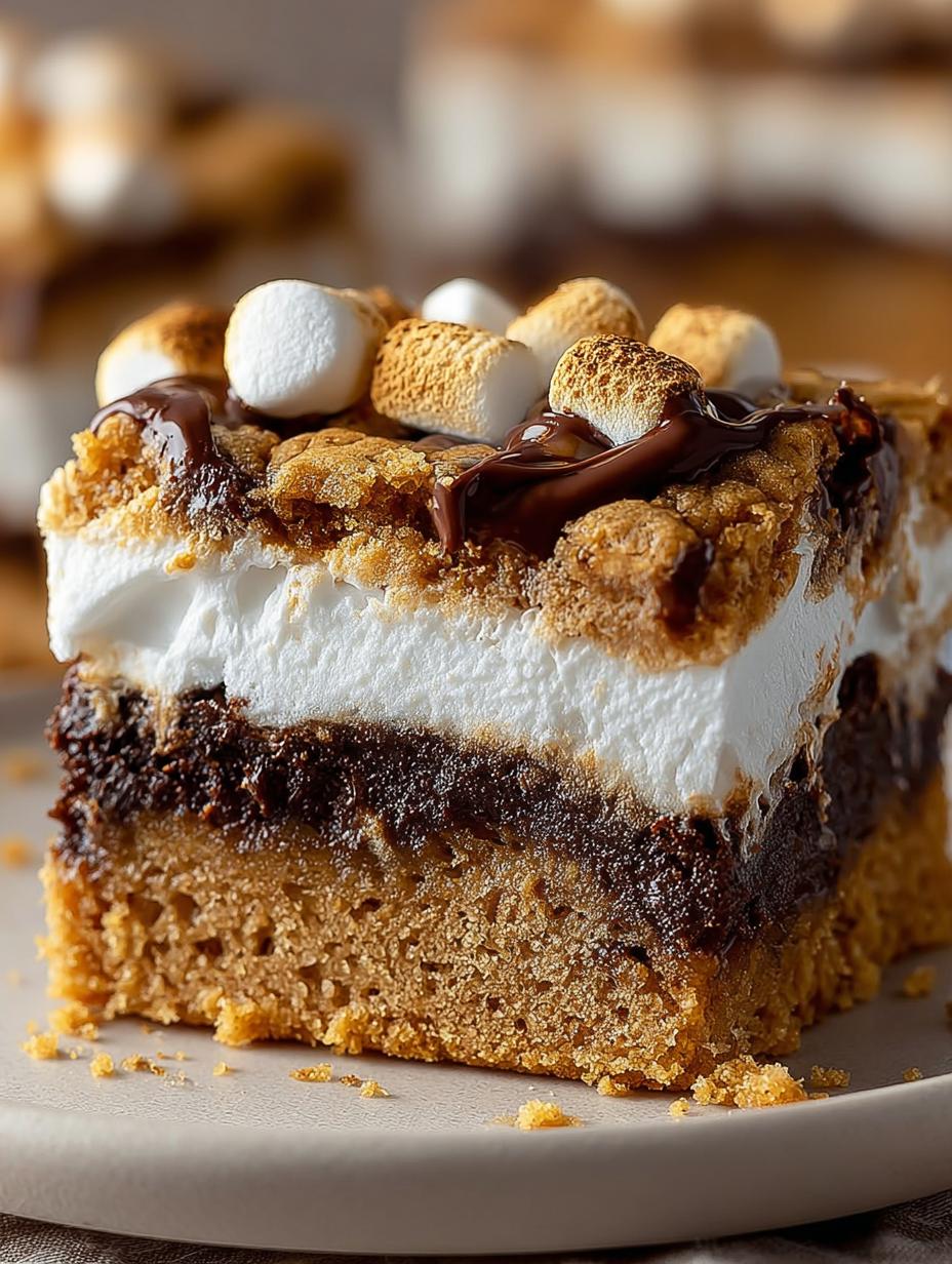 Smores Cookie Bars: 12 Indulgent Layers of Delight - Smores Cookie Bars - main visual representation