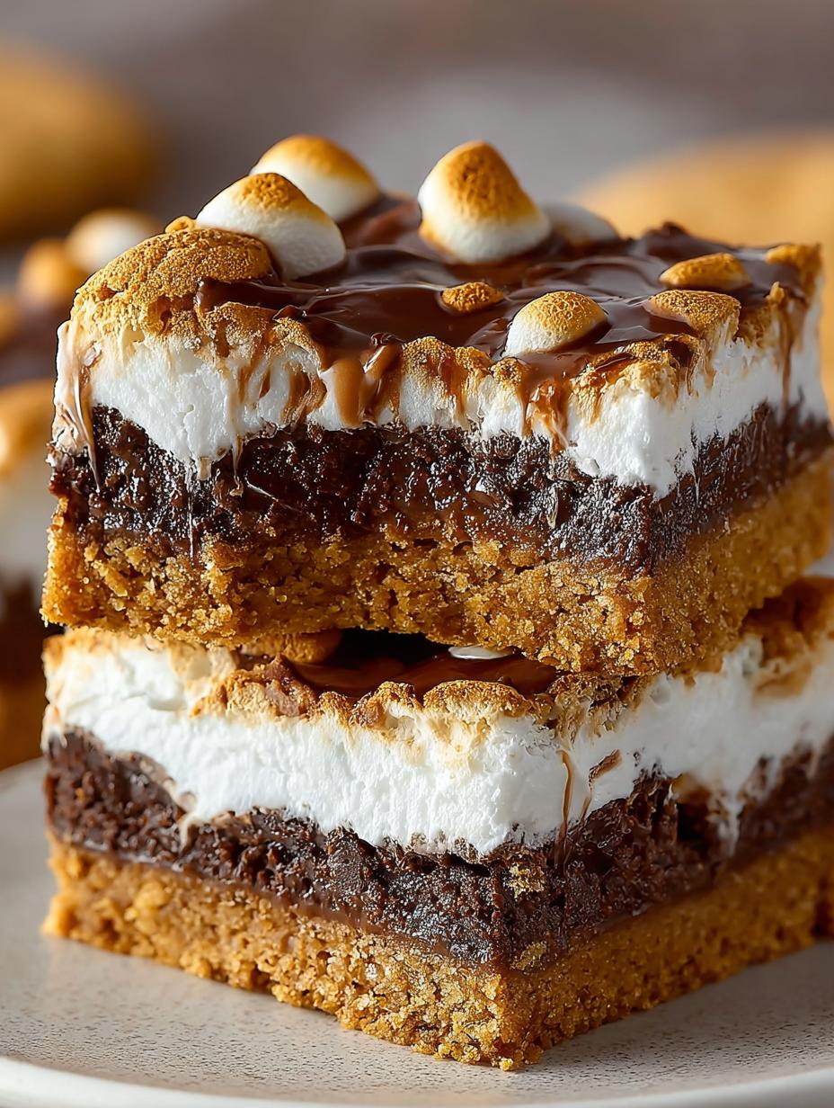 Smores Cookie Bars: 12 Indulgent Layers of Delight - Smores Cookie Bars - additional detail