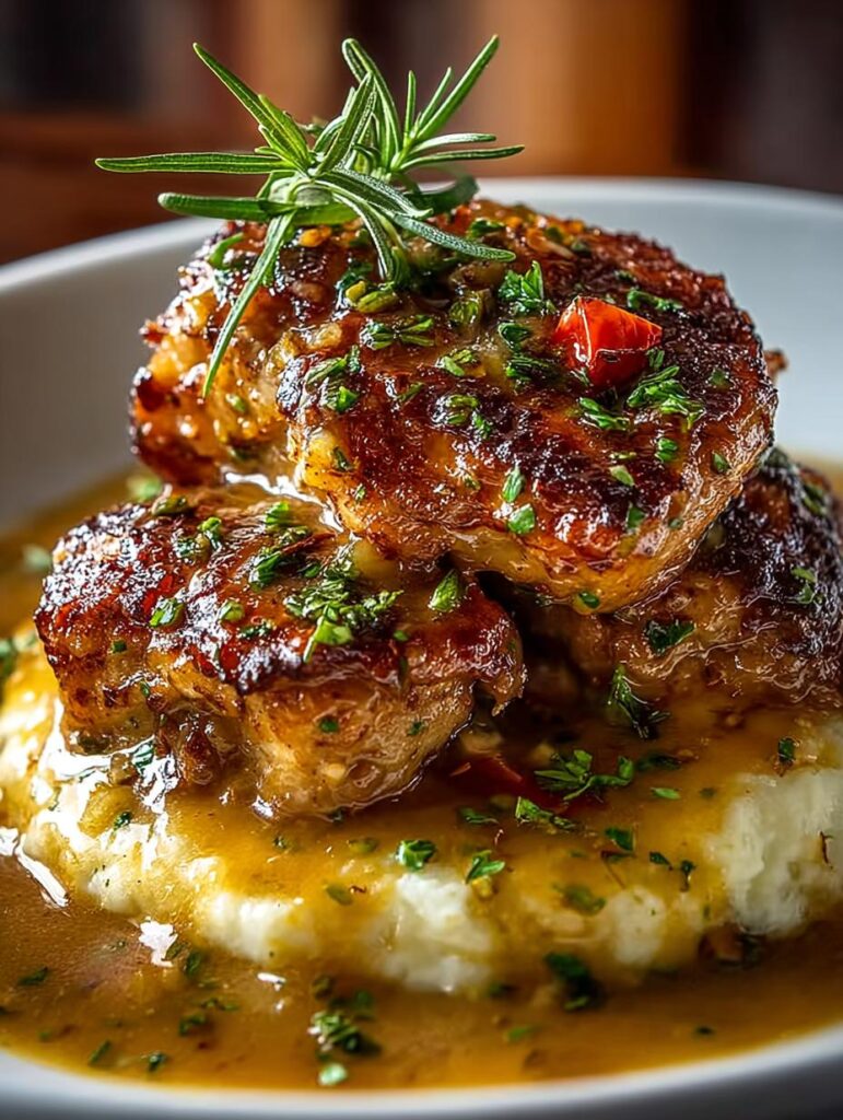 Smothered Chicken Thighs Gravy