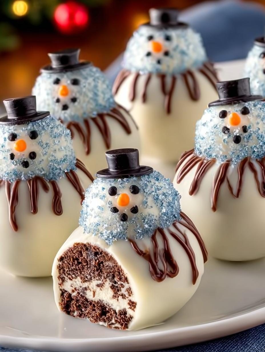 Snowman Oreo Balls