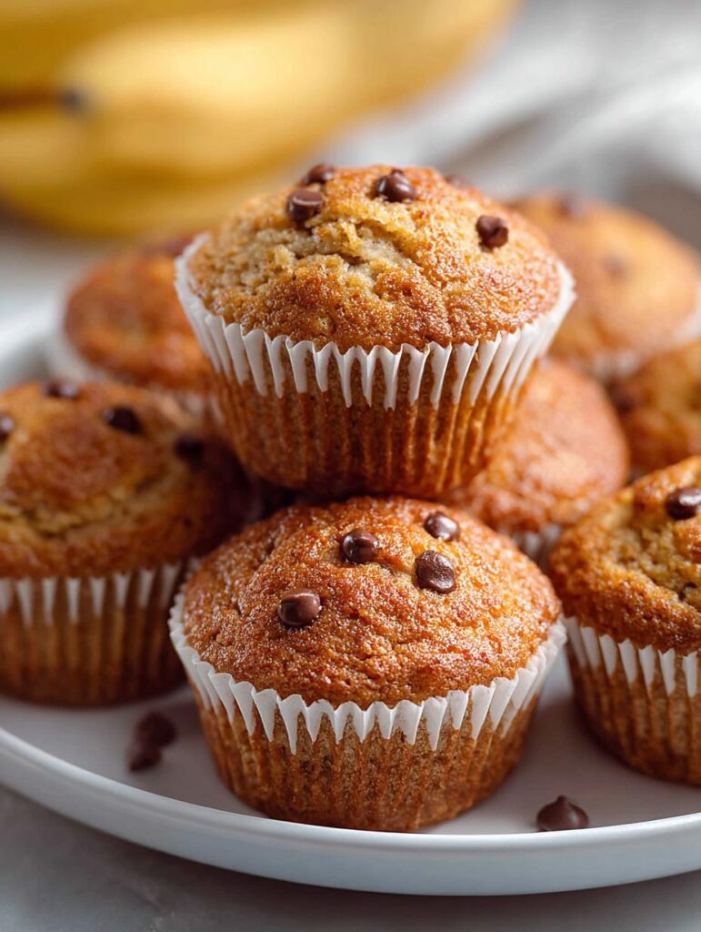 Sourdough Banana Muffins