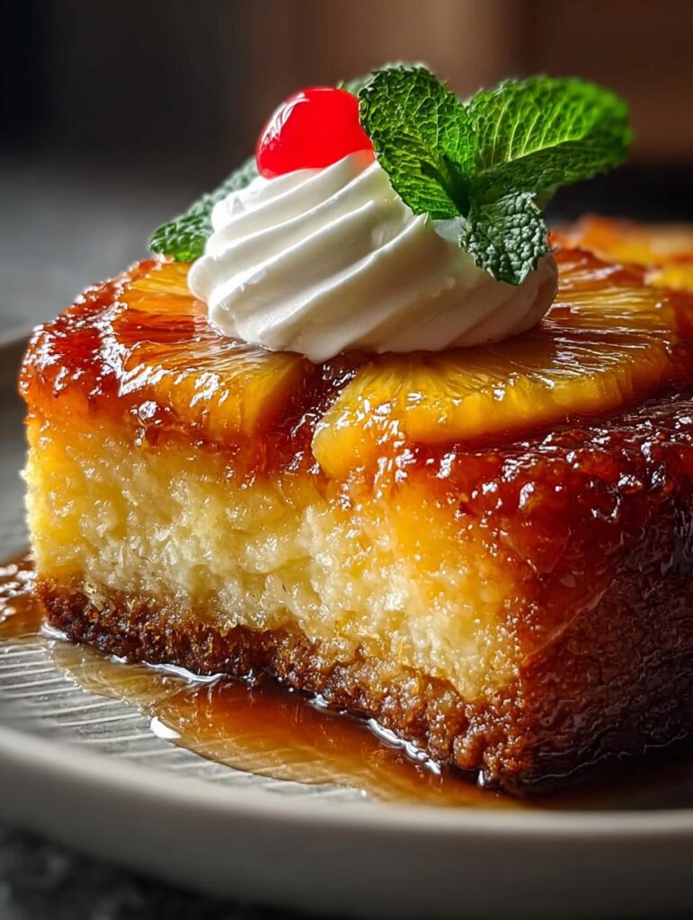 Sweet Tangy Pineapple Upside