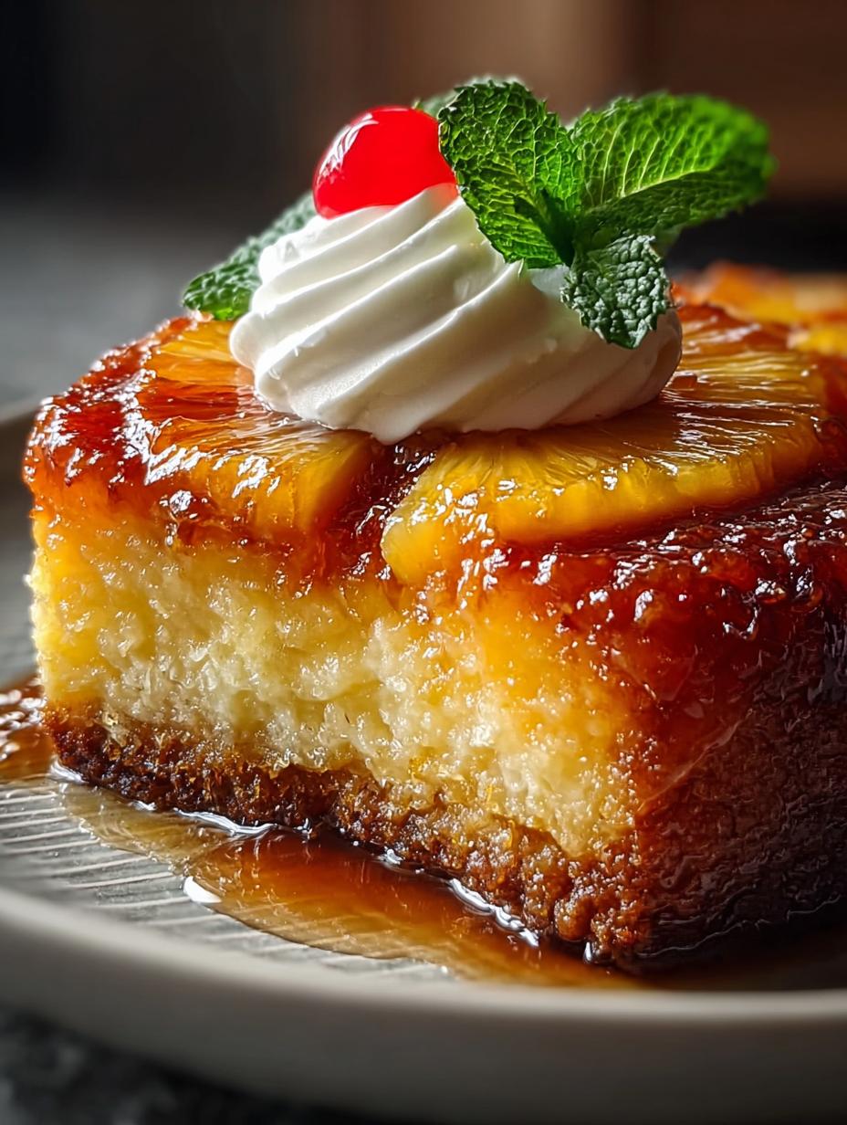 Sweet Tangy Pineapple Upside
