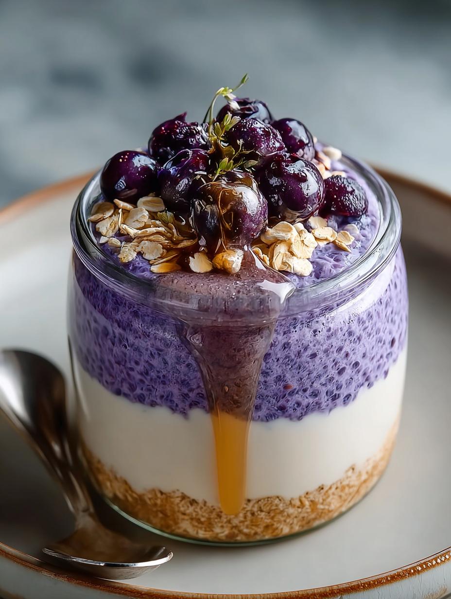 Delicious Ube Cheesecake Overnight Oats for Busy Mornings - Ube Cheesecake Overnight Oats - main visual representation
