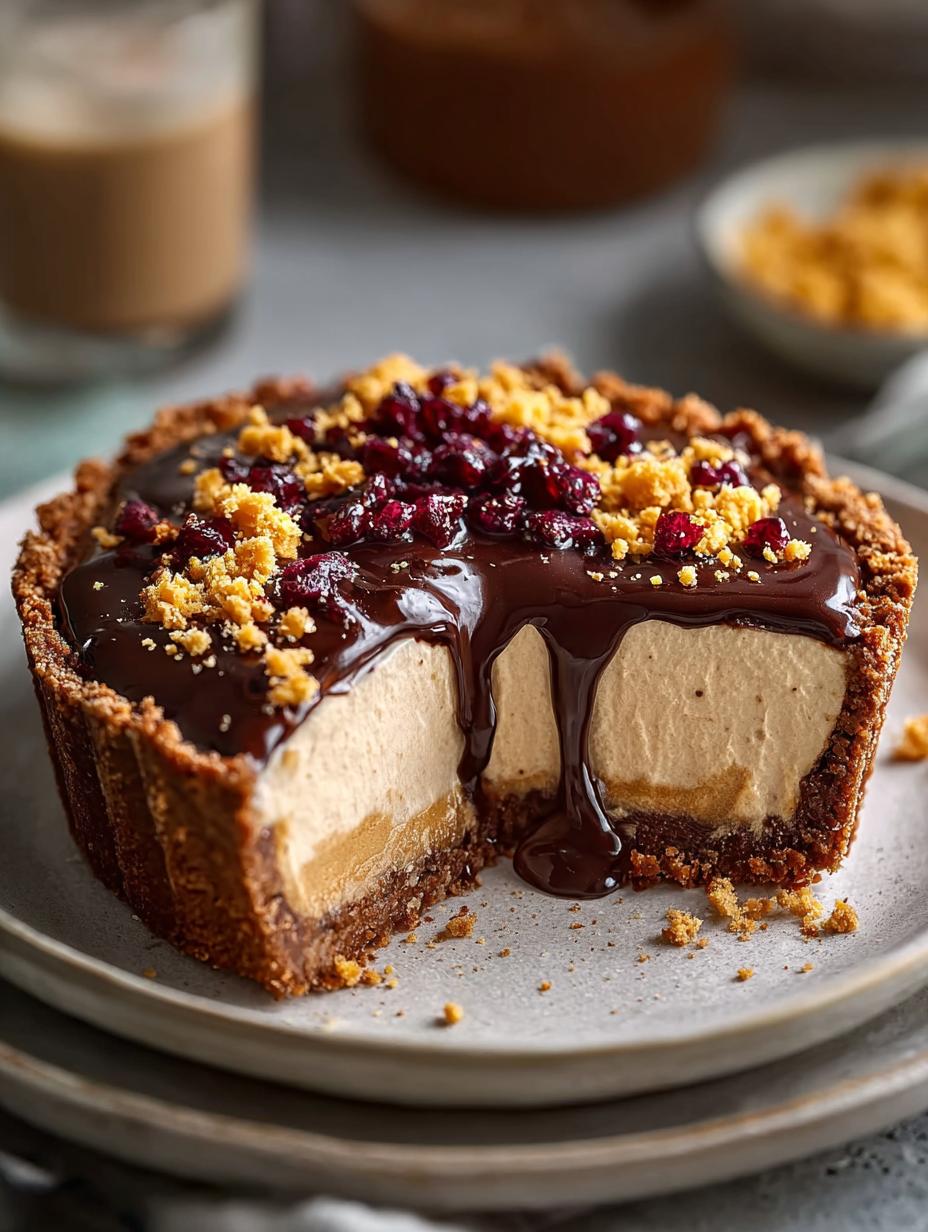 Decadent Vegan Peanut Butter Pie with Jam to Indulge - Vegan Peanut Butter Pie - additional detail