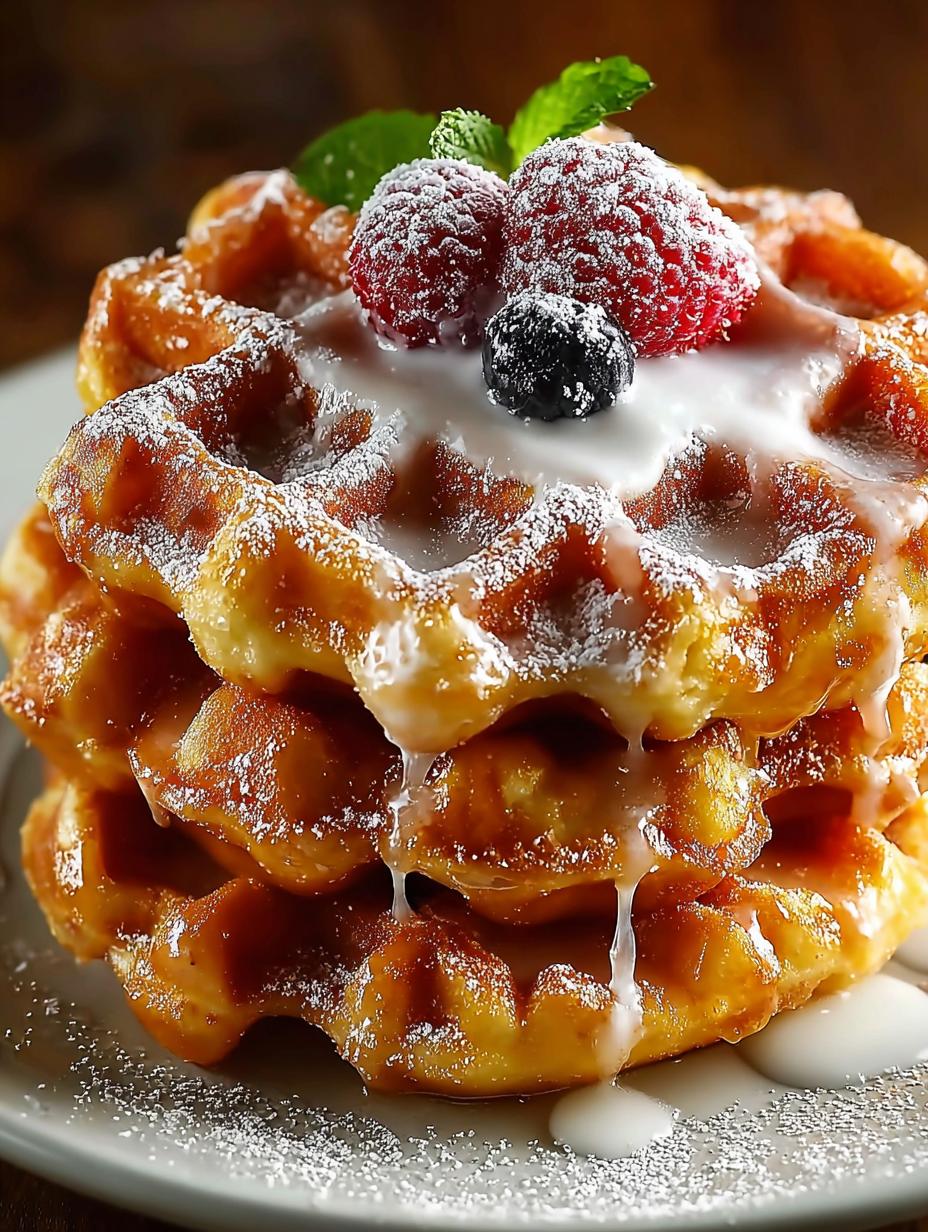 Apple Fritter Waffle Donuts