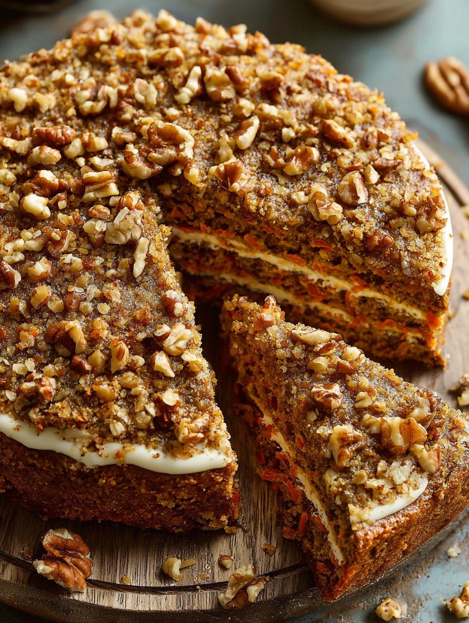 Apple Oatmeal Carrot Cake