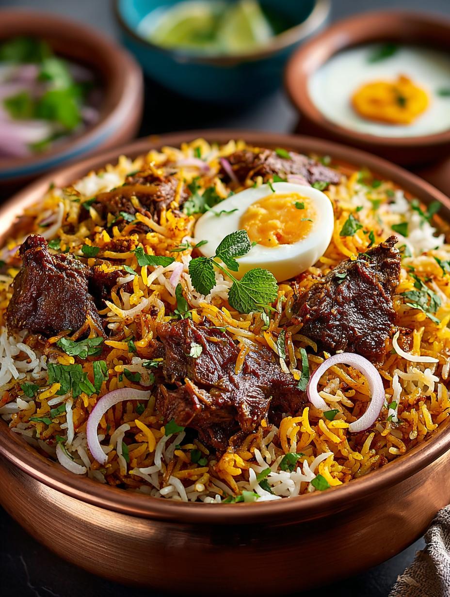 Authentic Dum Mutton Biryani