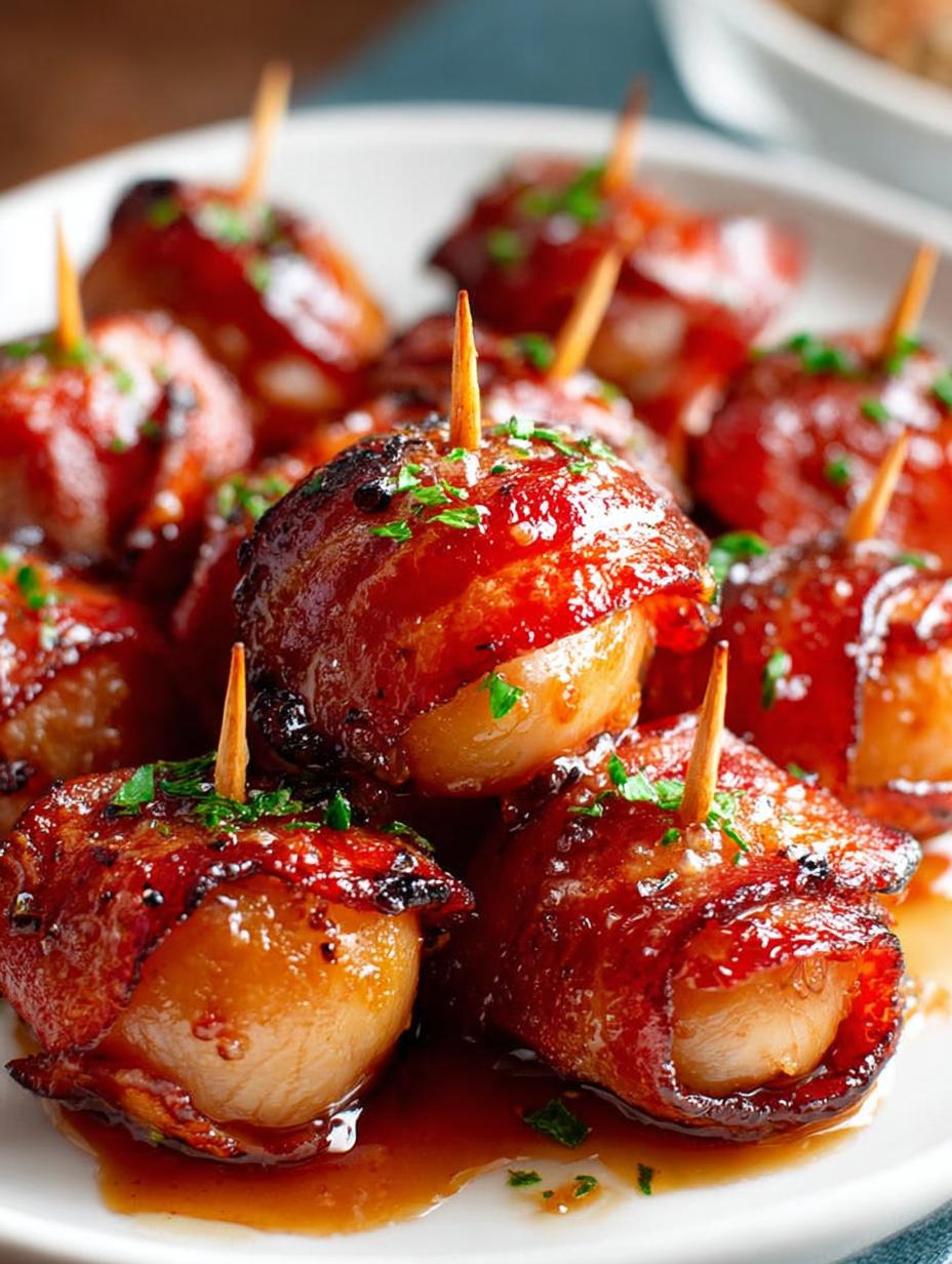 Bacon Wrapped Water Chestnuts: 7 Irresistible Appetizers - Bacon Wrapped Water Chestnuts - main visual representation