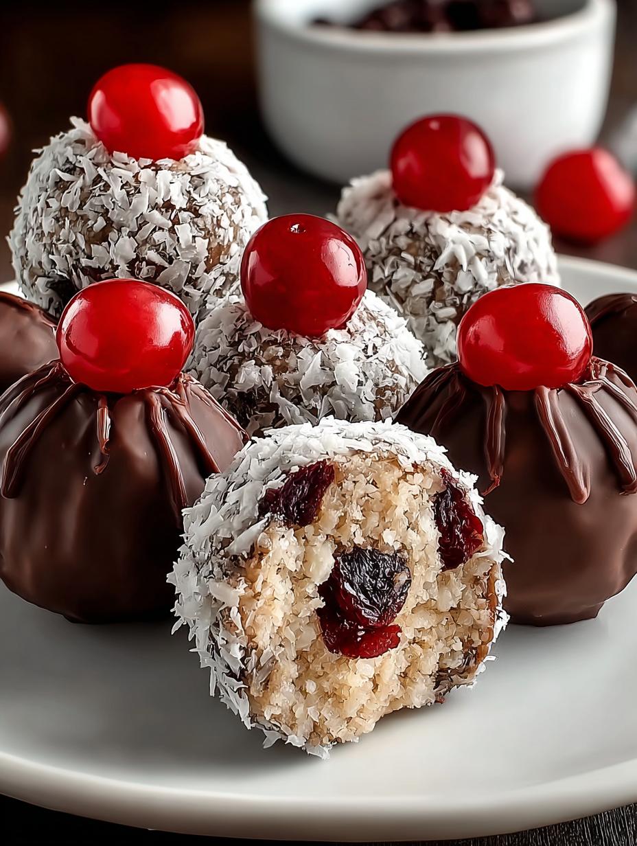 Bake Cherry Bourbon Balls: 24 Festive Treats - Bake Cherry Bourbon Balls - main visual representation