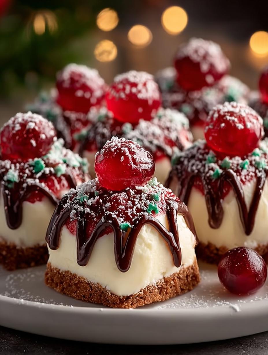 Bake Christmas Cheesecake Bites
