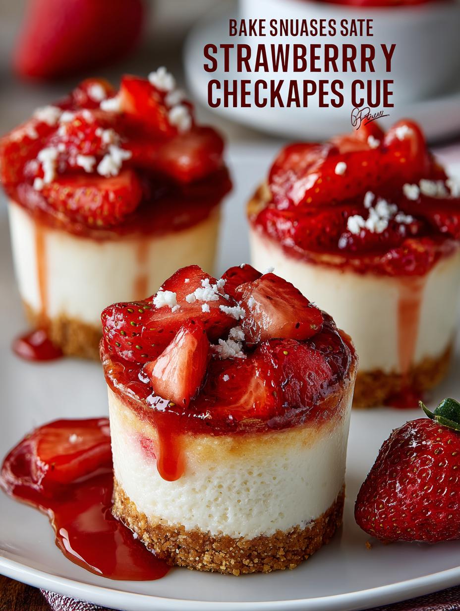 Bake Strawberry Cheesecake Cups: 5 Steps to Bliss - Bake Strawberry Cheesecake Cups - main visual representation