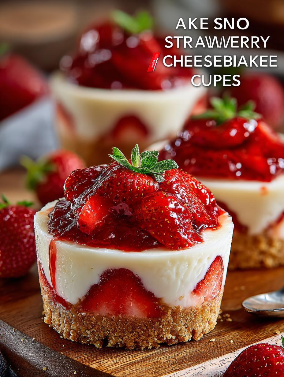 Bake Strawberry Cheesecake Cups: 5 Steps to Bliss - Bake Strawberry Cheesecake Cups - additional detail