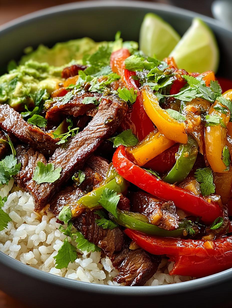 Delicious Beef Pepper Fajita Bowl: 7 Flavorful Steps - Beef Pepper Fajita Bowl - additional detail