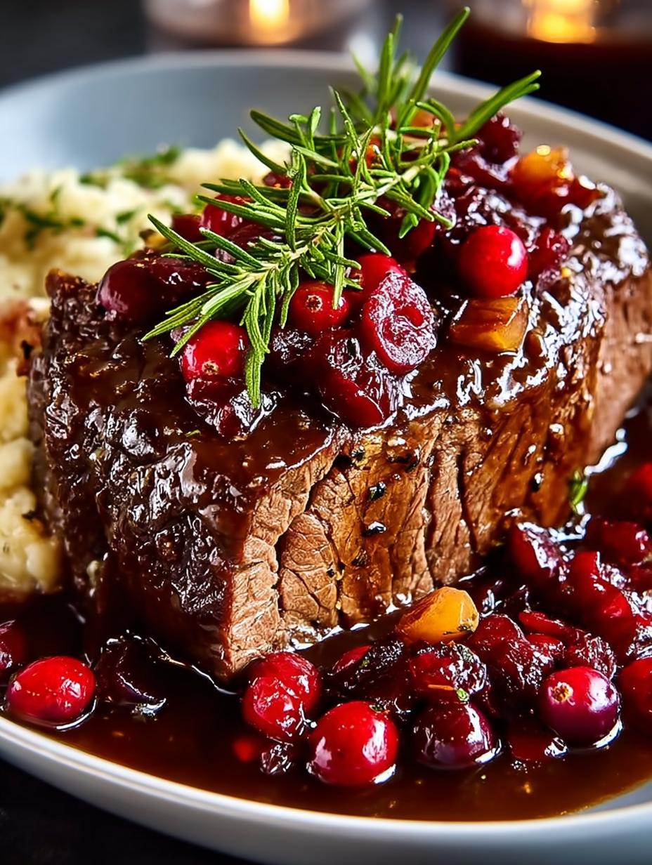 Beef Roast with Cranberry