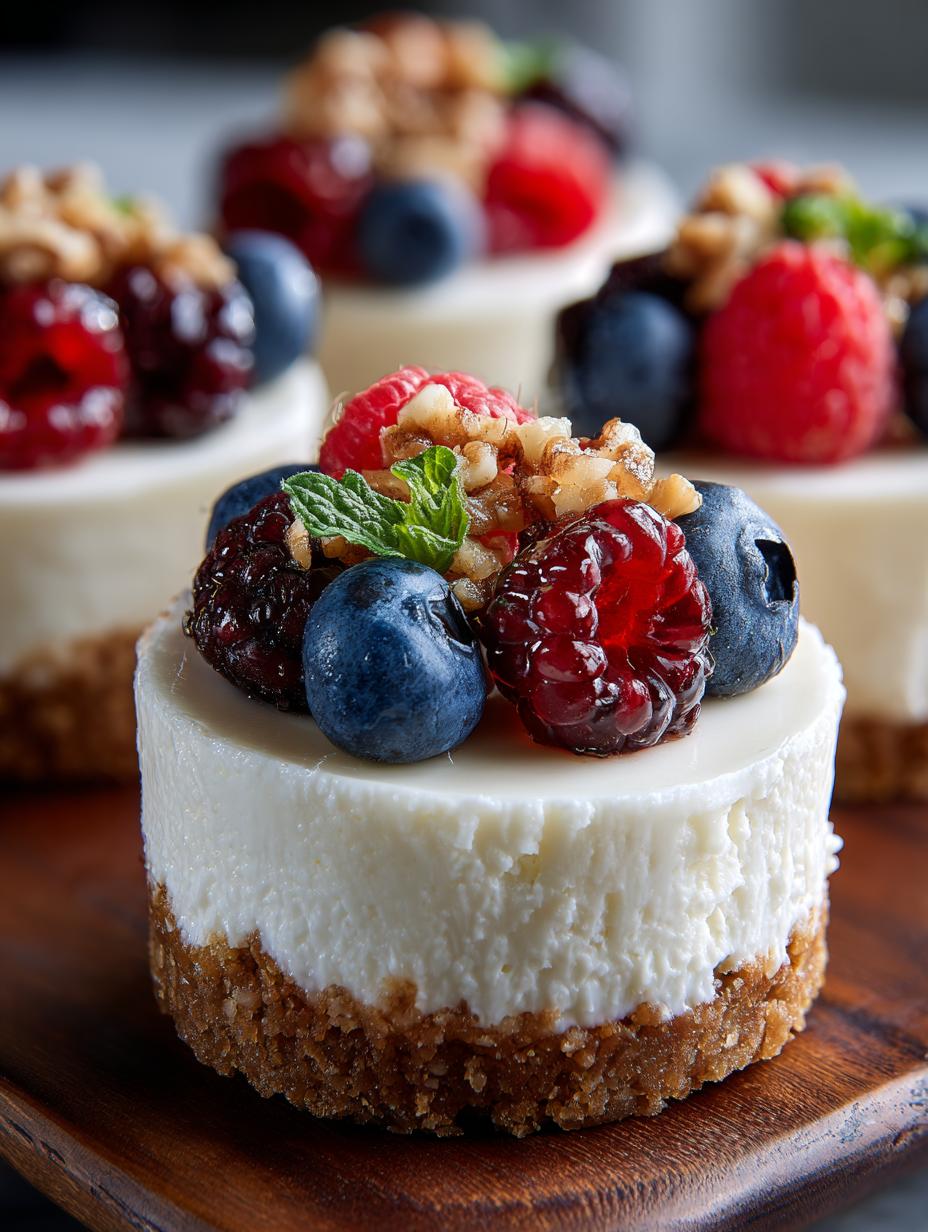 Berry Cheesecake Cups Low