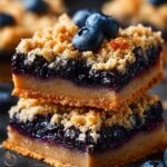 Blueberry Crumble Bars with