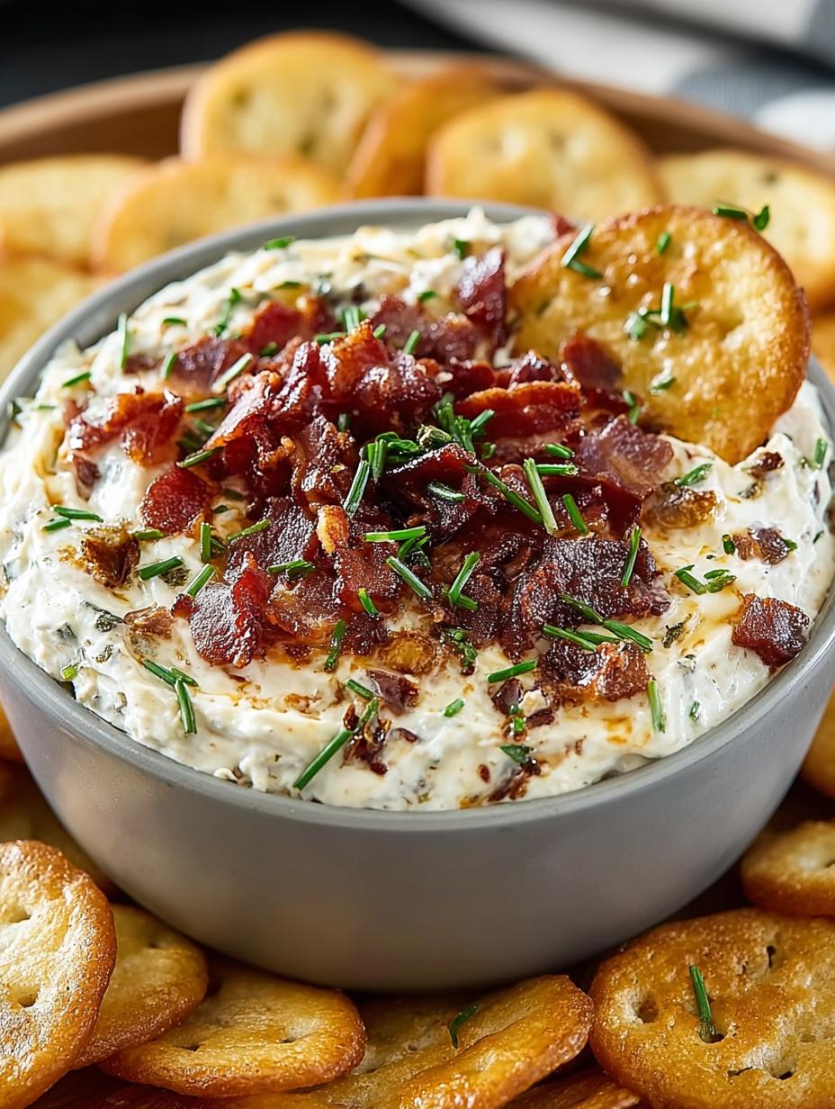 Caramelized Onion Bacon Dip