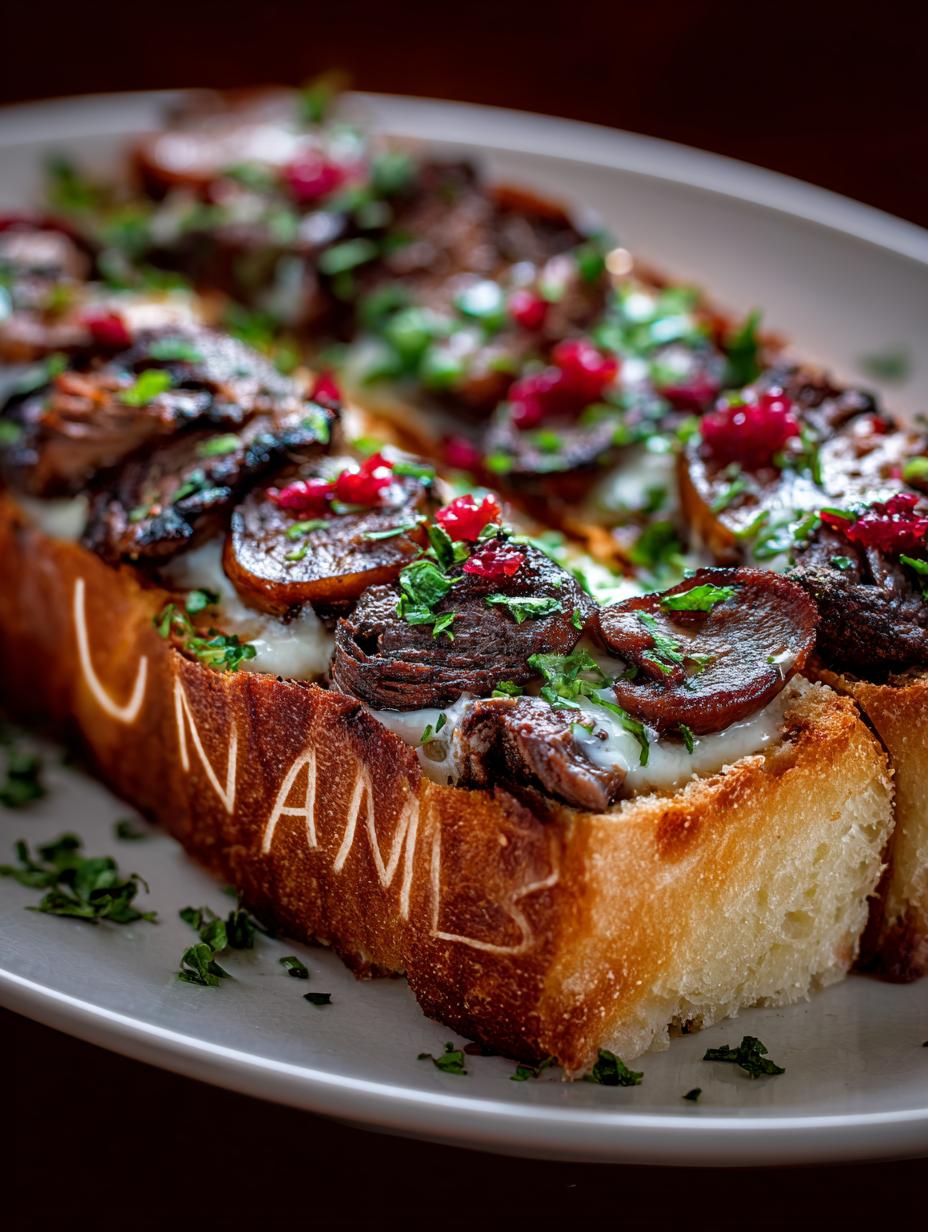 Cheesesteak Stuffed Garlic Bread