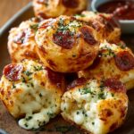 Cheesy Pizza Puff Bites