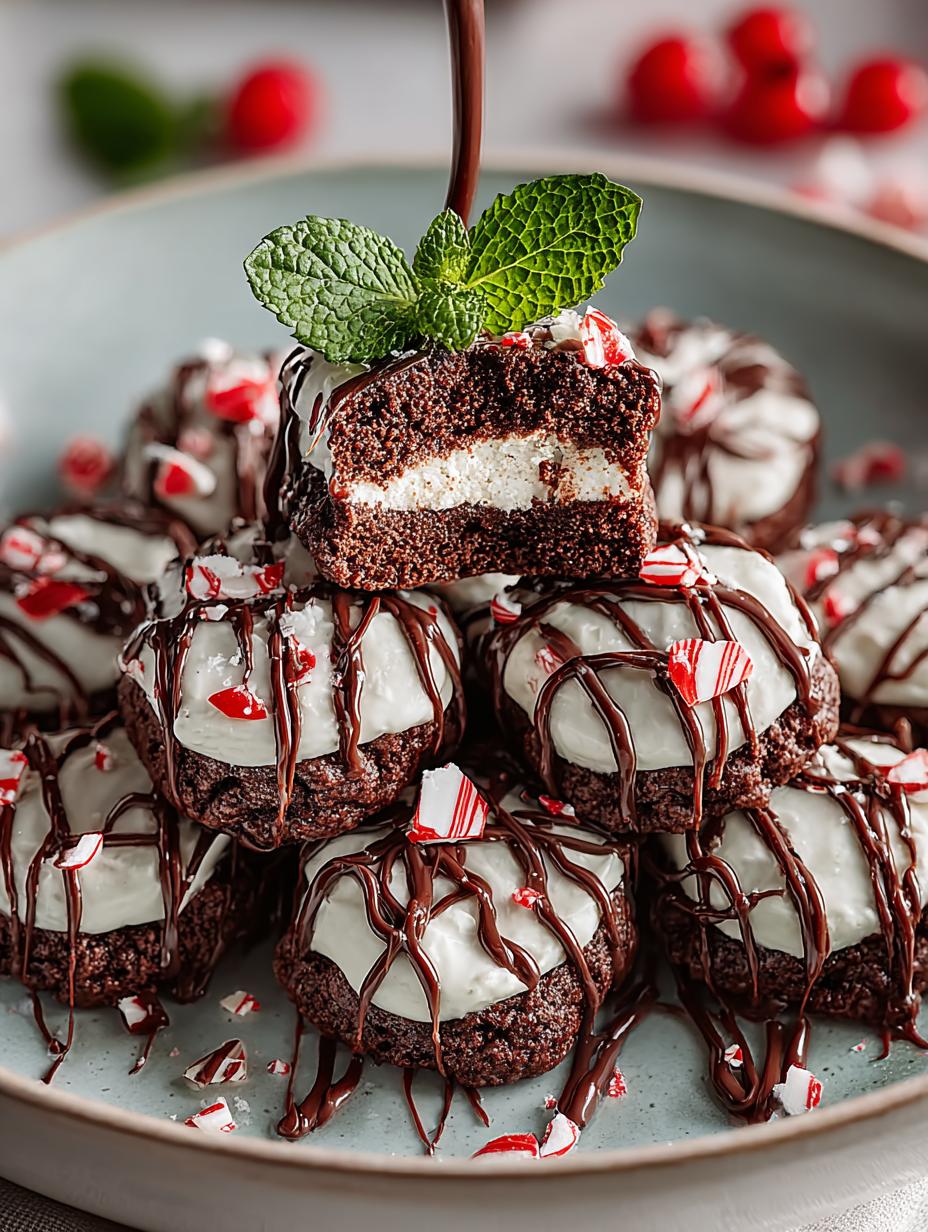 Chewy Mini Chocolate Peppermint Bark Cookies Delight - Chewy Mini Chocolate Peppermint - additional detail