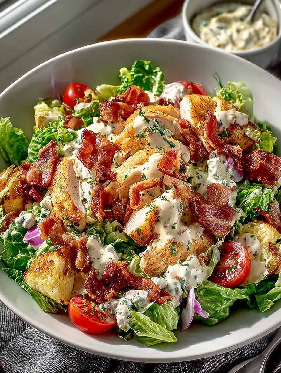 Chicken Bacon Ranch Salad