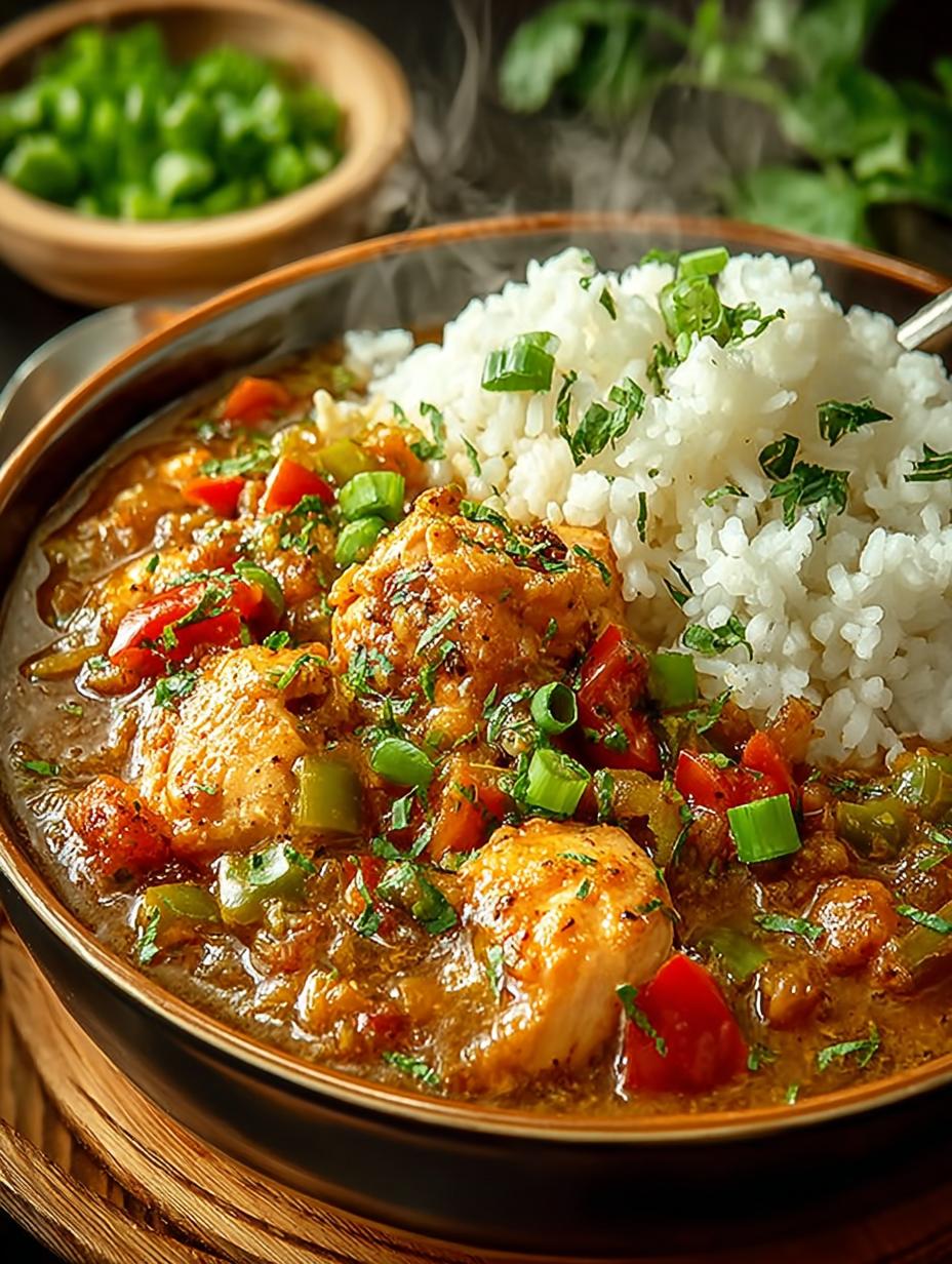 Savory Chicken Etouffee: 7 Steps to Comforting Cajun Delight - Chicken Etouffee - main visual representation