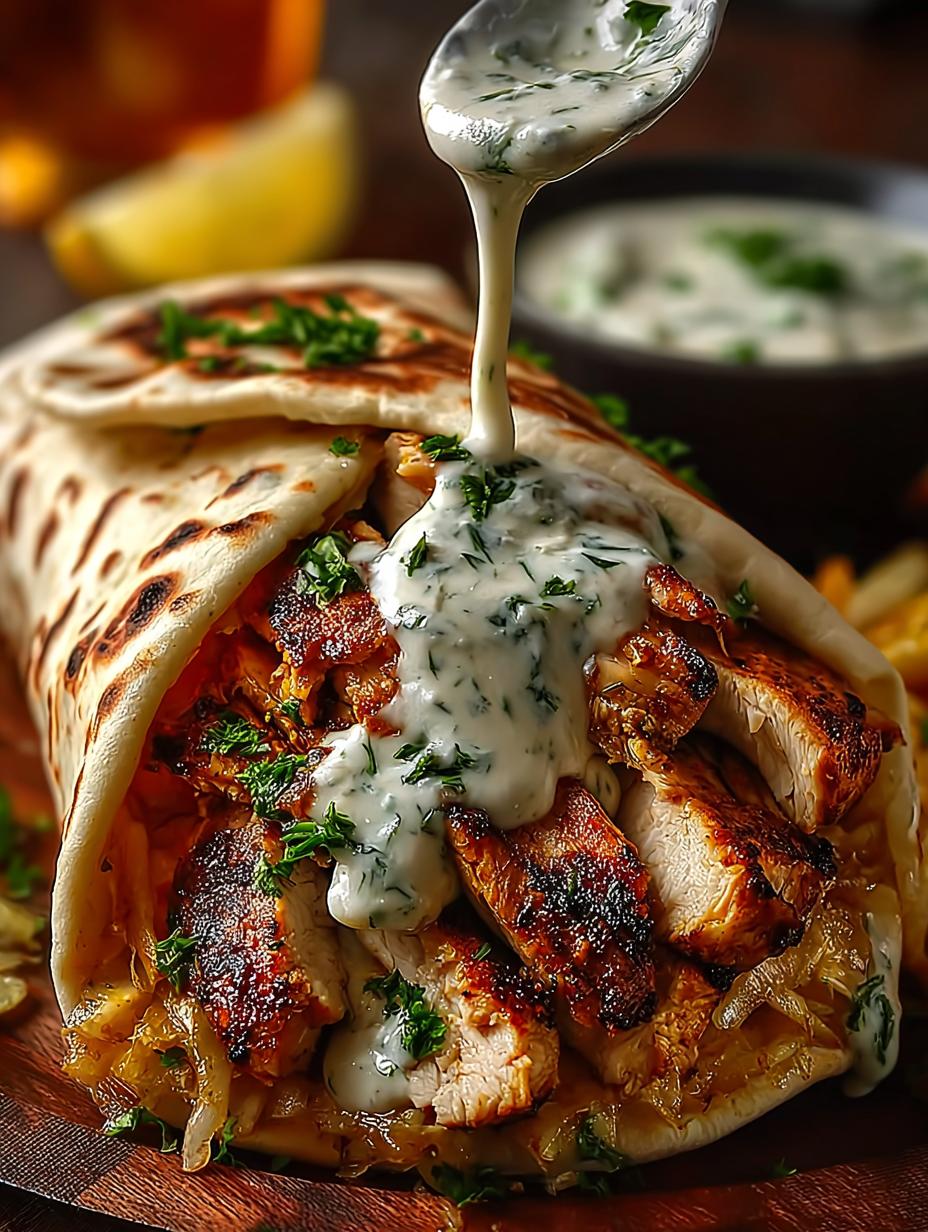 Chicken Shawarma Garlic Sauce