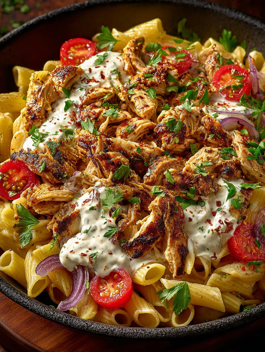 Chicken Shawarma Pasta with
