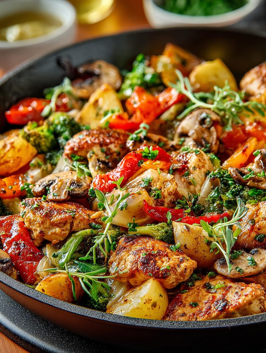 Chicken Vegetable Skillet: 30-Minute Delicious Recipe - Chicken Vegetable Skillet - additional detail