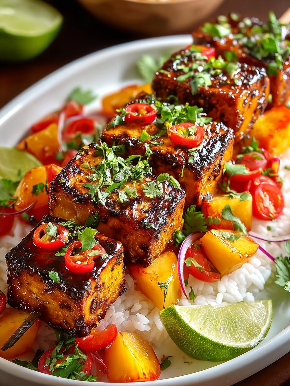 Chili Lime Tofu Peach