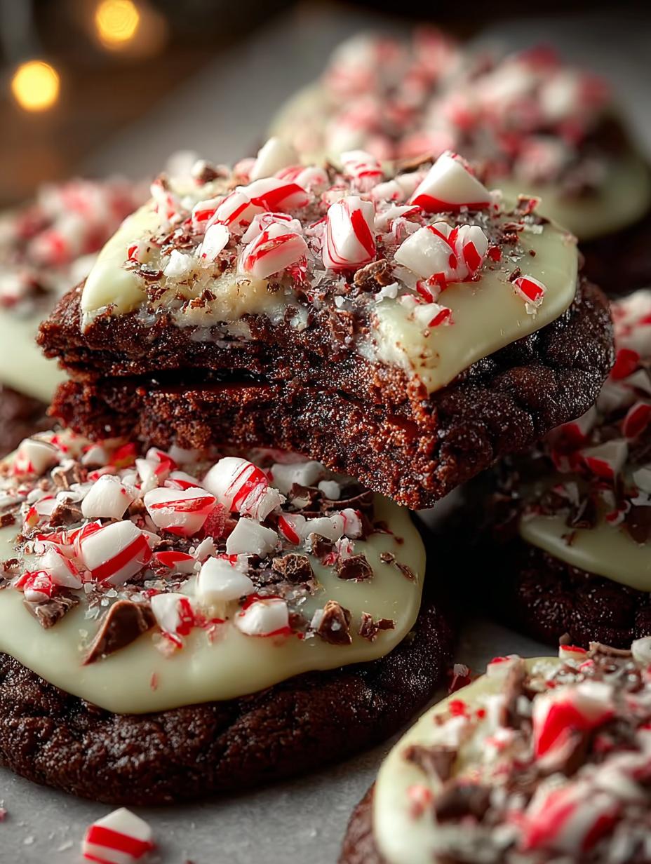 Chocolate Peppermint Bark Cookies: 7 Festive Treats to Enjoy - Chocolate Peppermint Bark Cookies - additional detail