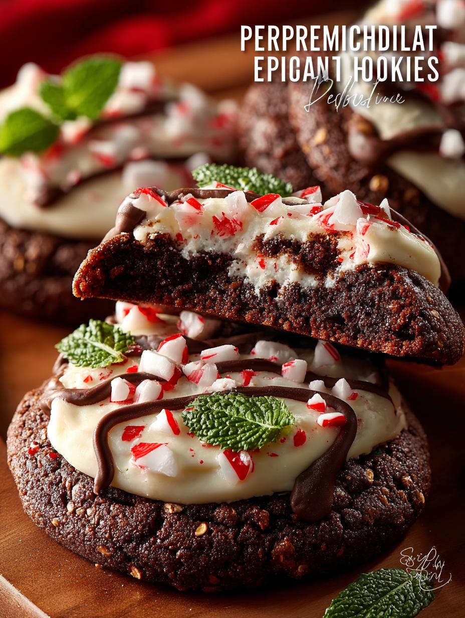 Delicious Christmas Peppermint Chocolate Cookies Recipe - Christmas Peppermint Chocolate Cookies - additional detail