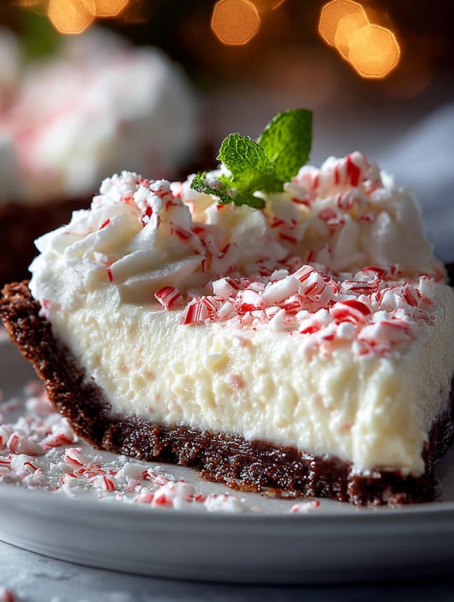 Quick Christmas Peppermint Pie: A Festive Delight - Christmas Peppermint Pie - additional detail