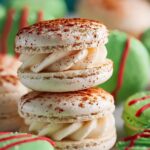 Christmas Tree Cake Macarons