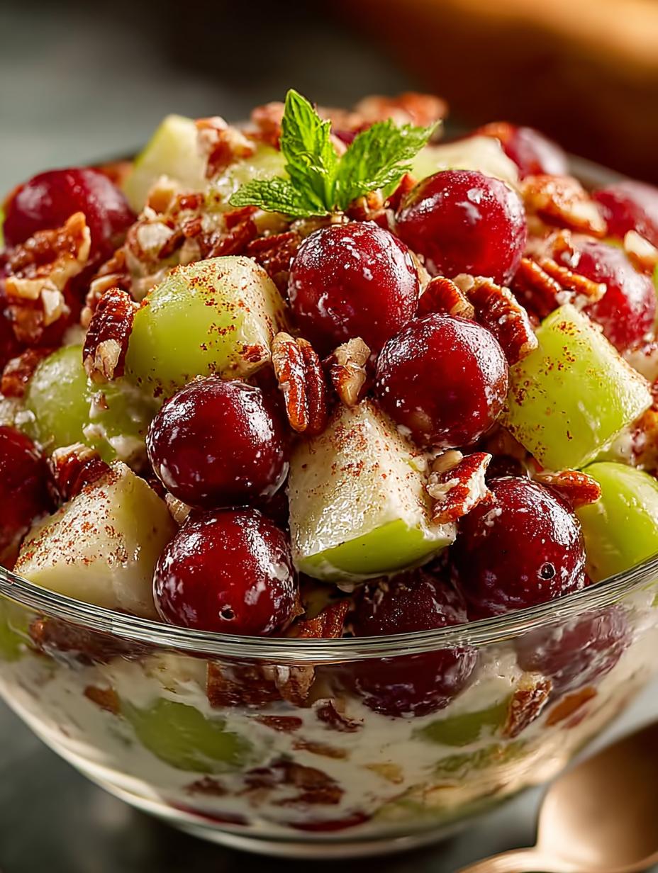 Cinnamon Apple Grape Salad