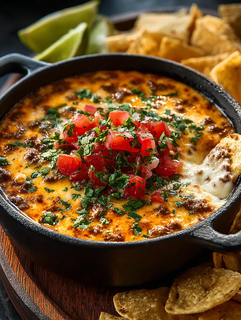 Delicious Cowboy Queso Beef Dip Recipe for Game Days - Cowboy Queso Beef Dip - main visual representation